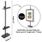 Americanflat Adjustable Tabletop Easel Stand for Picture Frames up to 18" - Ideal Picture Frame Stand to Display Art, Signs, or Photos - Black